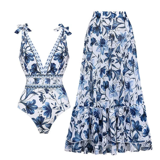 Alice 2-Piece Swimsuit Set (Royal Blue)