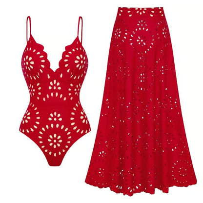 Alice 2-Piece Swimwear Set (Red)