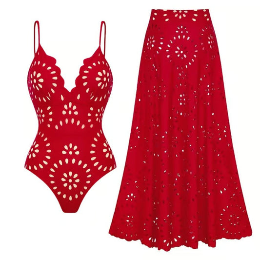 Alice 2-Piece Swimwear Set (Red)